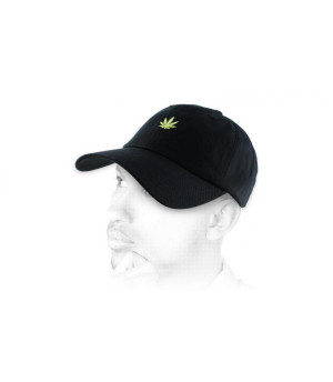 Casquette cannabis noire Dad Cap Canna black